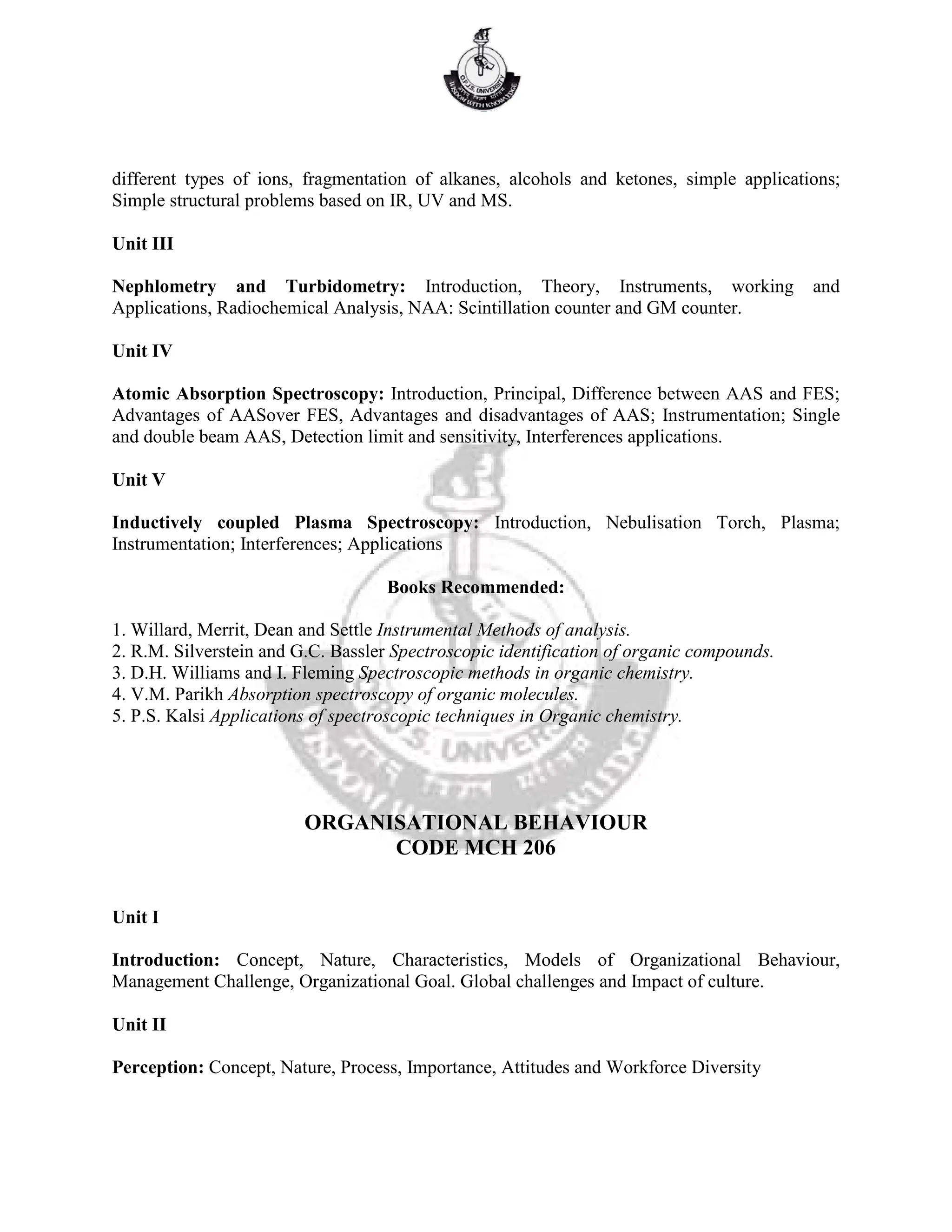 Msc Chemistry Syllabus Pdf Useful For Msc Students Pdf