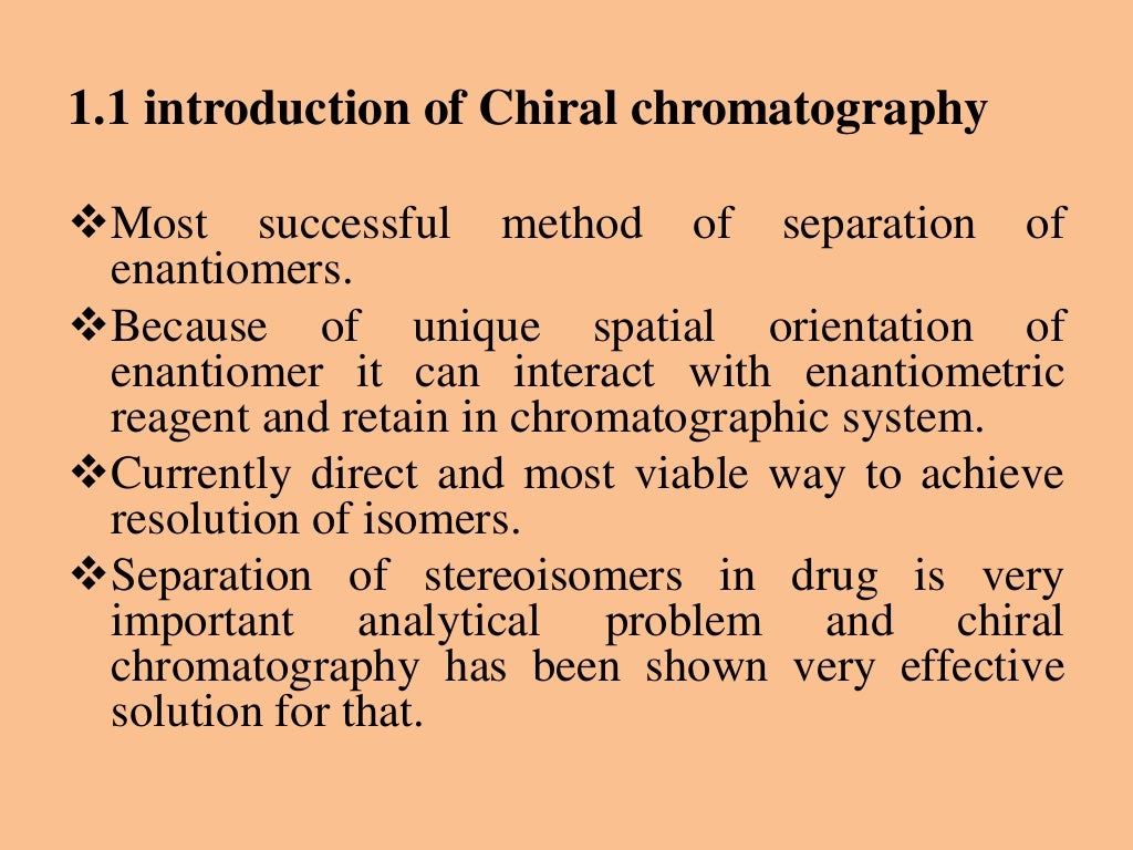 Msc chiral chromatography