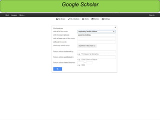Sensitivity: Internal
Google Scholar
 