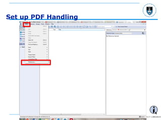 - 18 -
Set up PDF Handling
 