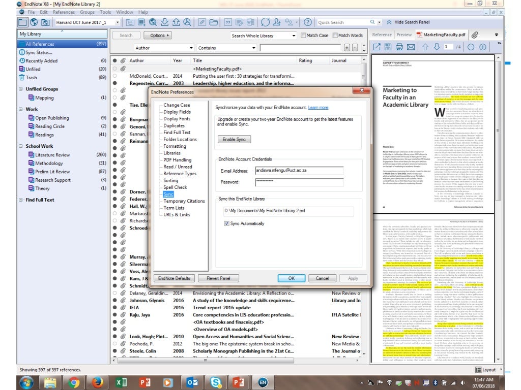 EndNote Reference Manager Introduction