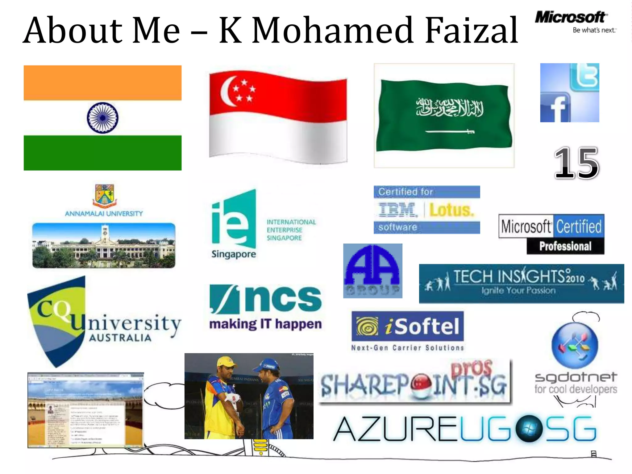 About Me – K Mohamed Faizal
 