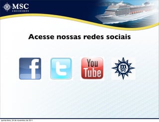 Acesse nossas redes sociais




quinta-feira, 24 de novembro de 2011
 