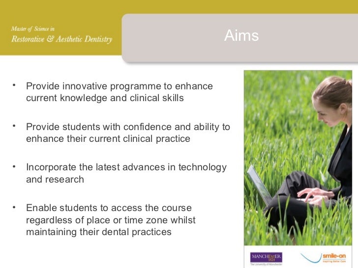 Msc in Aesthetic and Restorative Dentistry