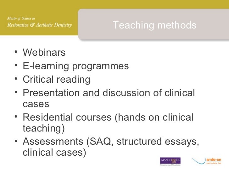 Msc in Aesthetic and Restorative Dentistry