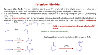 Oxidation Using Seo2 Mechanism MSC SEM 2 Name reaction and its mechanism.pptx