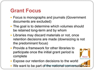 Together we are Stronger: A Cooperative Approach to Managing Print Collections