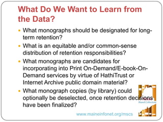 Together we are Stronger: A Cooperative Approach to Managing Print Collections