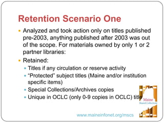 Together we are Stronger: A Cooperative Approach to Managing Print Collections