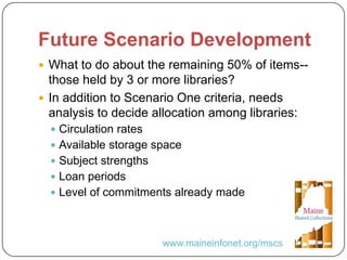 Together we are Stronger: A Cooperative Approach to Managing Print Collections