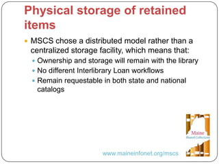 Together we are Stronger: A Cooperative Approach to Managing Print Collections