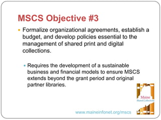 Together we are Stronger: A Cooperative Approach to Managing Print Collections