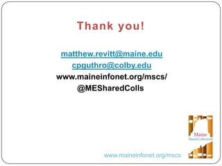 Together we are Stronger: A Cooperative Approach to Managing Print Collections