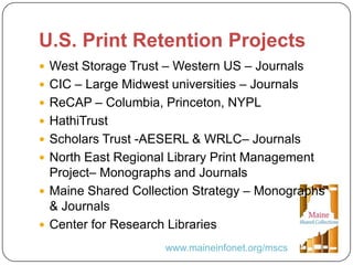 Together we are Stronger: A Cooperative Approach to Managing Print Collections