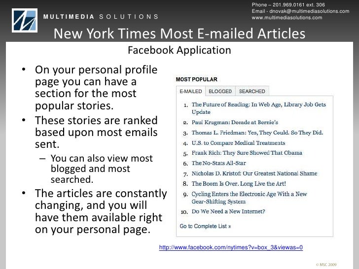 Multimedia Solutions Social Media Publishing Examples