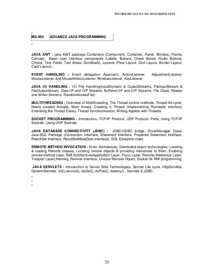 Programs