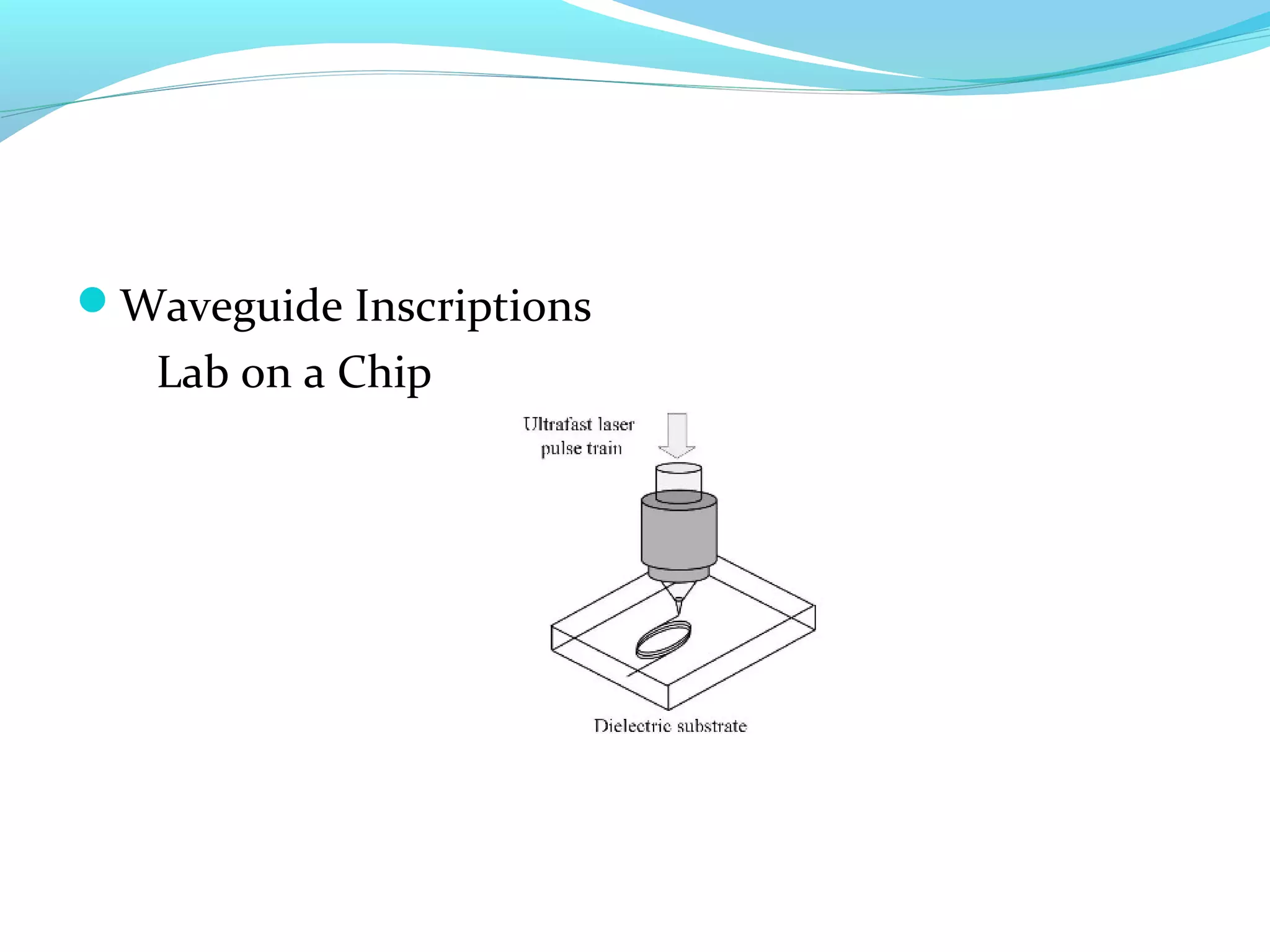 Waveguide Inscriptions
   Lab on a Chip
 