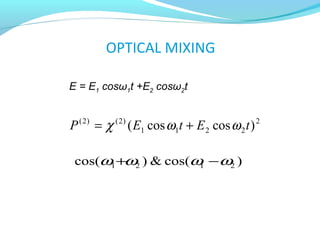 non linear optics | PPT
