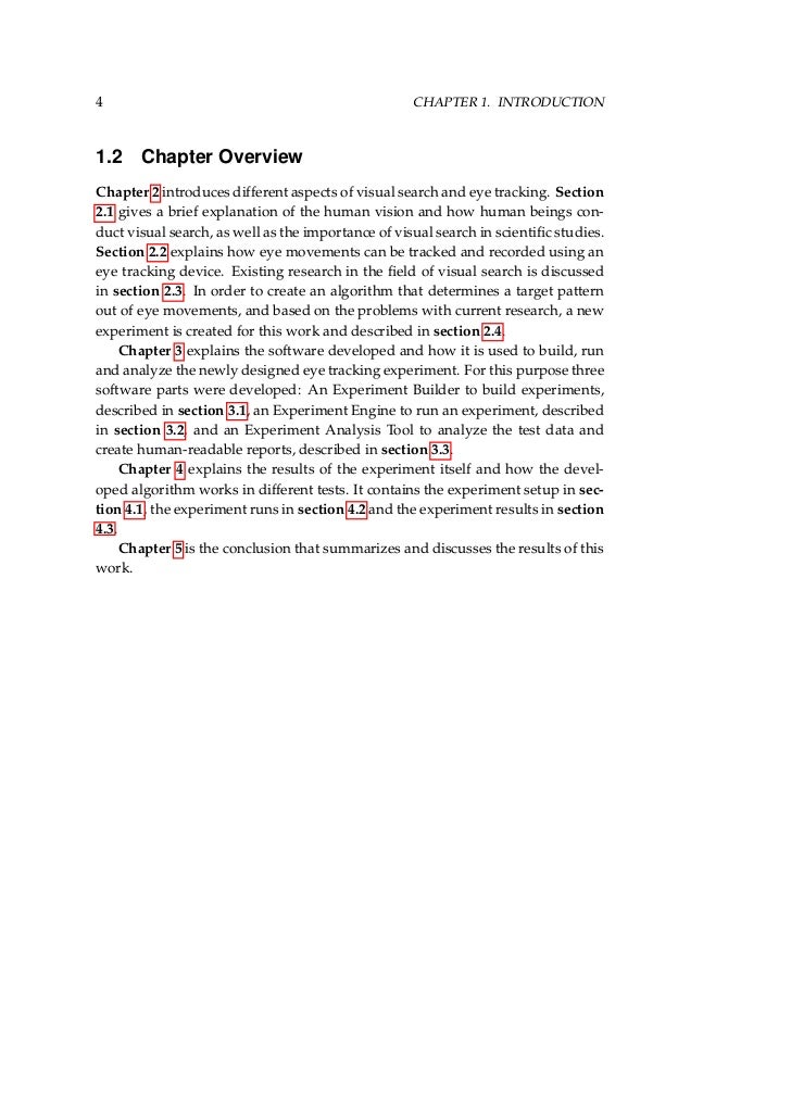 Pattern recognition master thesis