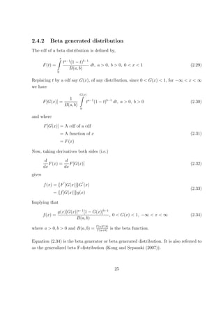 MSc(Mathematical Statistics) Theses | PDF
