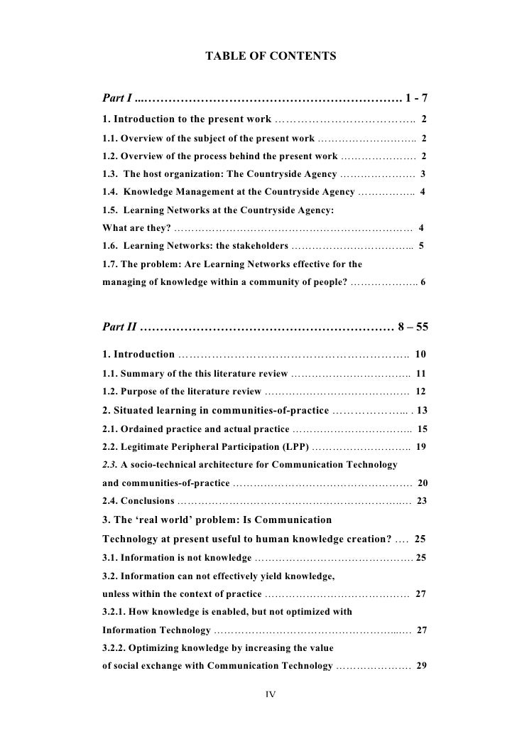 Countryside management dissertation