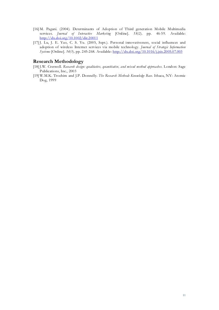 Mobile web services thesis
