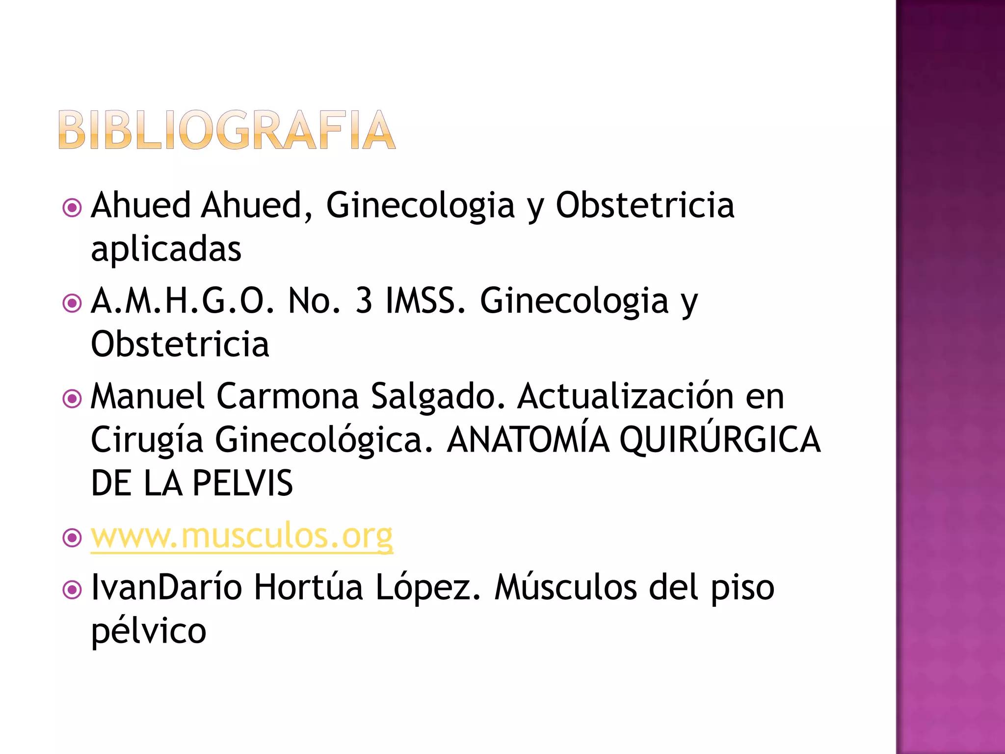 MúSculos De La Pelvis | PPTX | Surgery | Medical Health