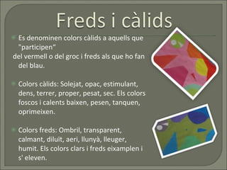 Per saber més sobre els colors | PPT
