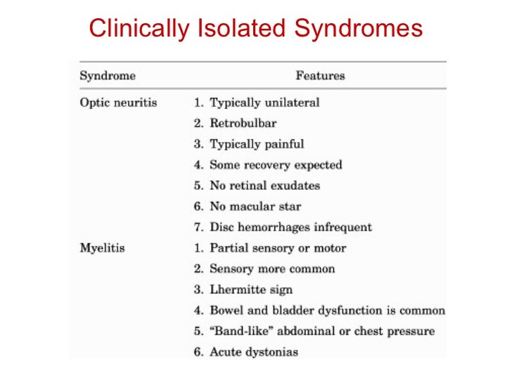 MS diagnostic criteria