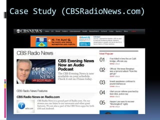 Case Study (CBSRadioNews.com)
 