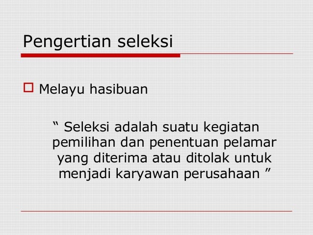 Manajemen Sumber Daya Manusia