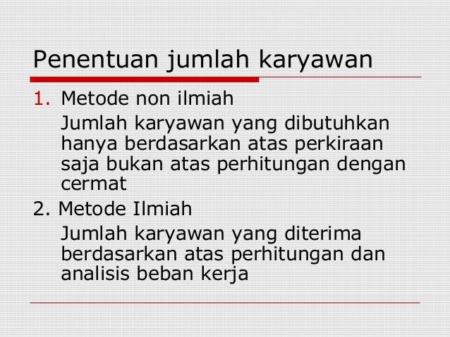 Manajemen Sumber Daya Manusia