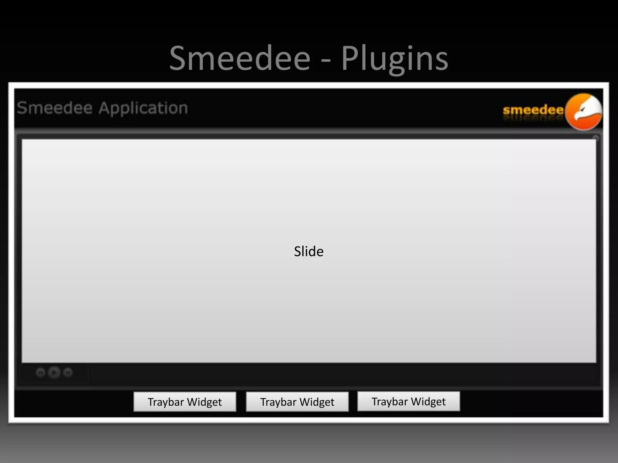Smeedee - PluginsSlideTraybar WidgetTraybar WidgetTraybar Widget