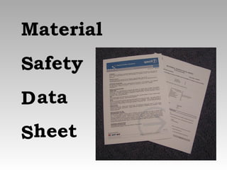 Material
Safety
D ata
Sheet
 