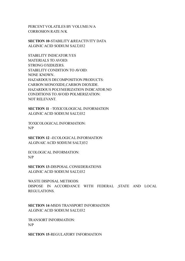 Textile printing grade sodium alginate