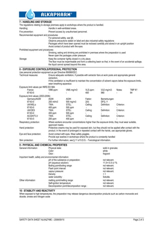 Msds alkazyme-en-20080910 | PDF