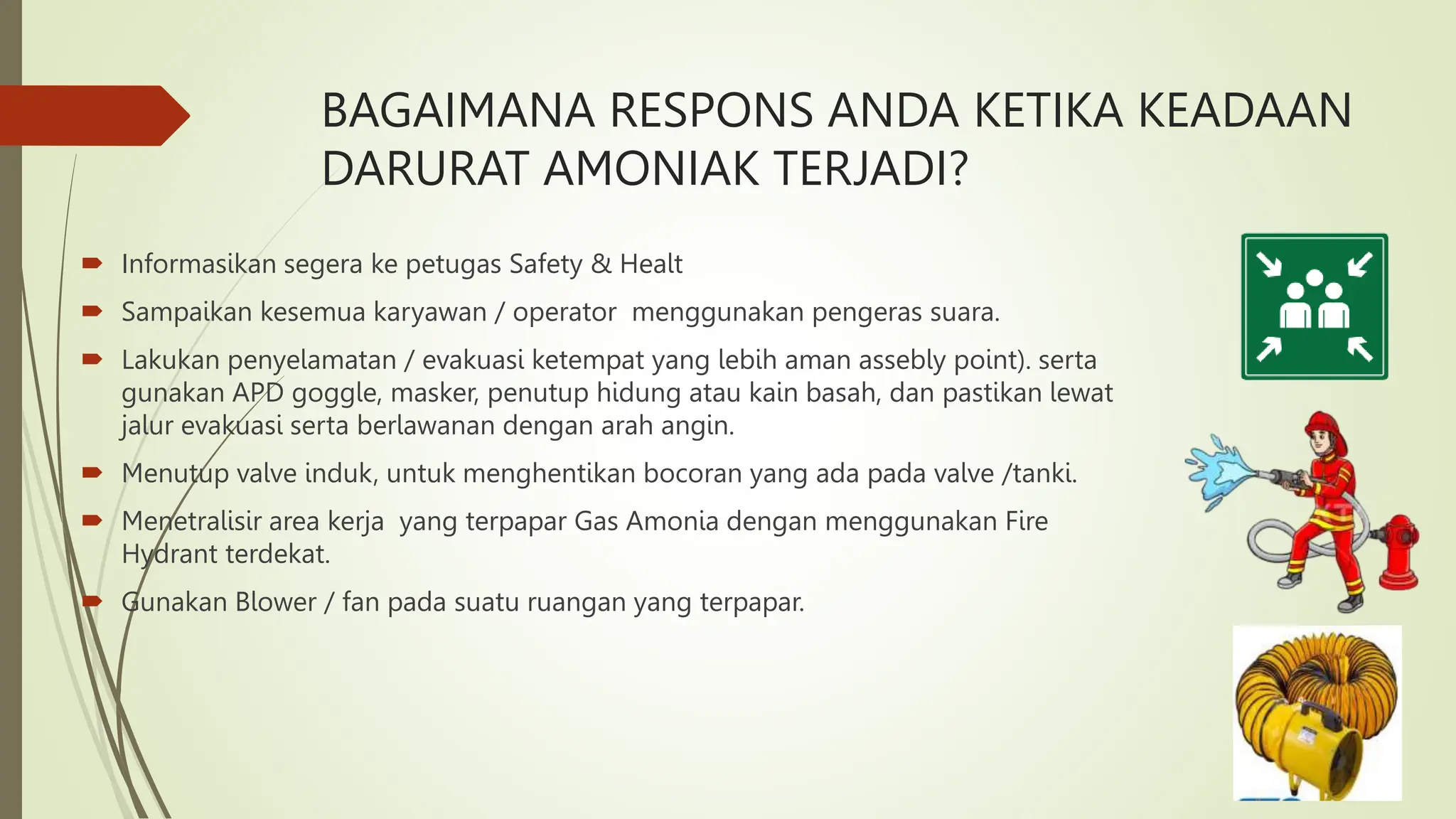 MSDS (Material Safety Data Sheet) NH3 (Amonia) PPT