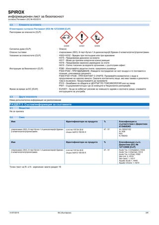 Msds ca701023 500 ec spirox bg v3.1 clp | PDF