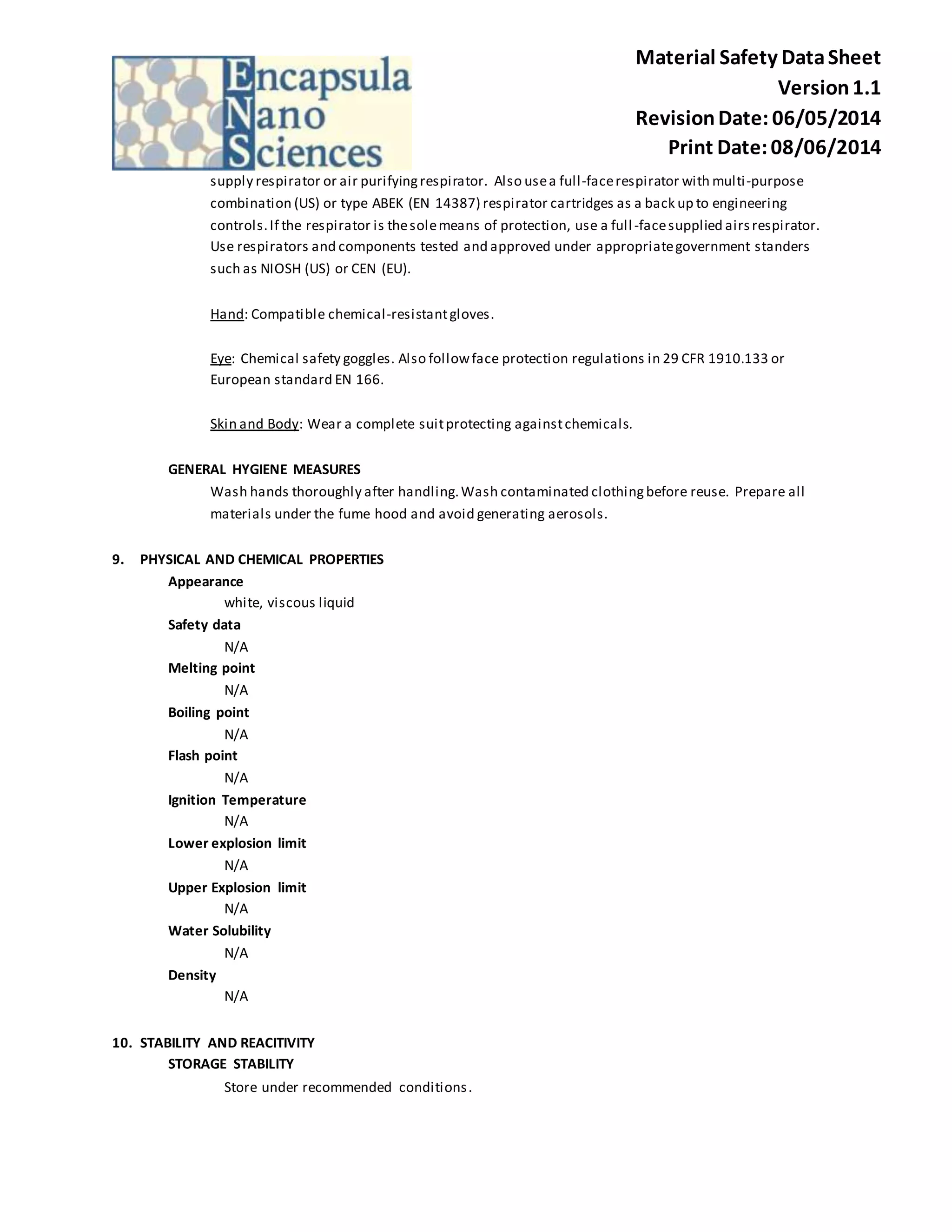 MSDS Cosmesome-Chol (NE, not containing ethanol) | DOCX