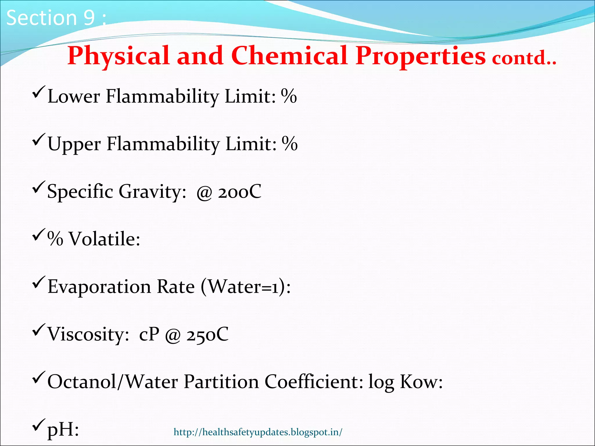 Material Safety Data Sheet | PPT