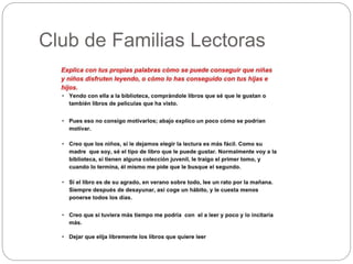Club de Familias Lectoras
 