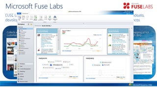 Microsoft invests significantly in Social capabilities across many of our products