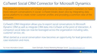Enables Lync presenceMicrosoft Dynamics CRM Mobile Activity FeedsInitial device support for Windows Phone 7