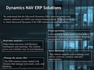 Microsoft Dynamics NAV Services at Faststream Technologies | PPTX