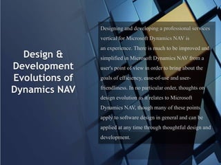Microsoft Dynamics NAV Services at Faststream Technologies | PPTX
