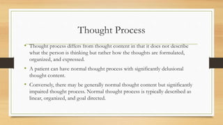 Thought Process Intact MSE 2.pptx psychology pptt medical school | PPTX