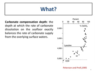 Carbonate compensation depth (CCD): Thermodynamics_Radwan | PPTX