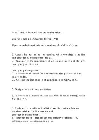 MSE 5201, Advanced Fire Administration 1 Course Learn.docx image.