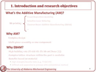1. Introduction and research objectives




The University of Alabama-Mechanical Engineering   3
 