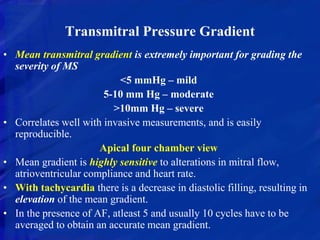 ECHOCARDIOGRAPHIC EVALUATION OF MITRAL VALVE DISEASE | PPTX